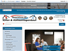 Tablet Screenshot of feuerklima.de